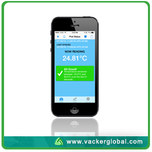 Cold box with bluetooth data logger VackerGlobal