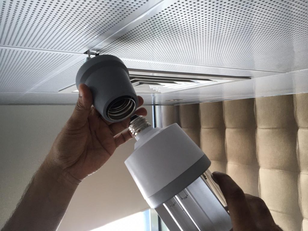 Fixing-method-of-UVC-ceiling-Lamp-Dubai-Abudhabi-Riyadh